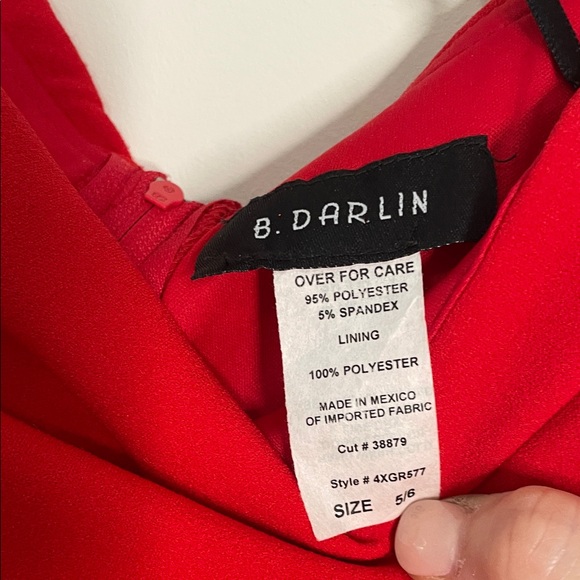 Darling Red Ruffle Mini Dress - Picture 2 of 6